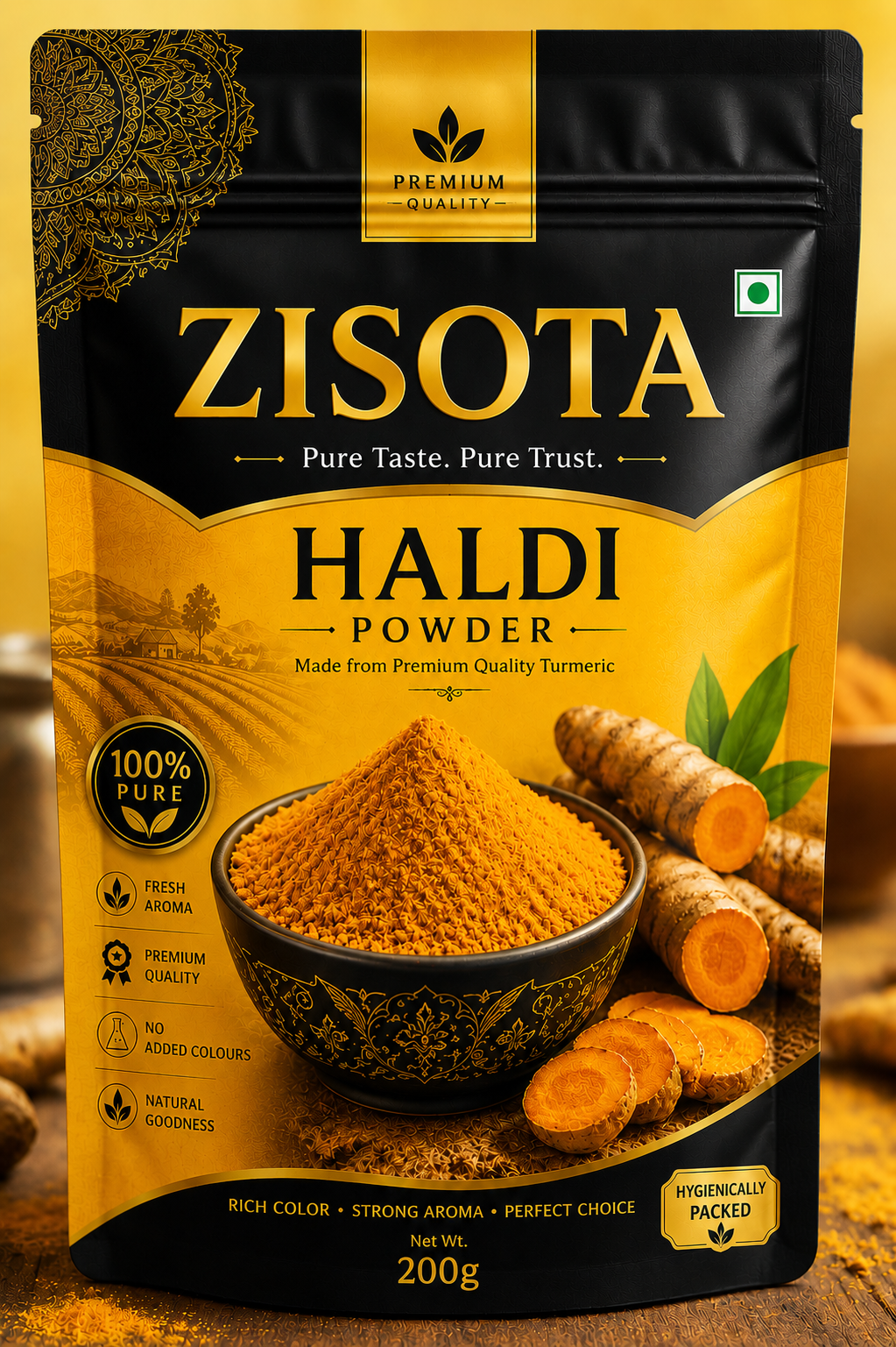 ZISOTA Premium Haldi Powder 200g